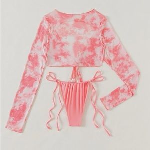 Size small pink tie-dye bikini